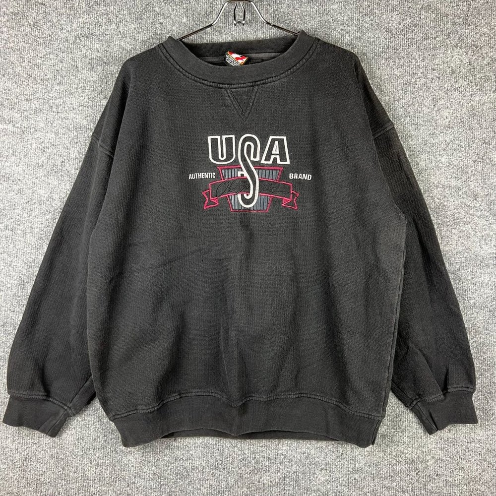 VINTAGE Olympics Spell Out Sweatshirt Mens XL